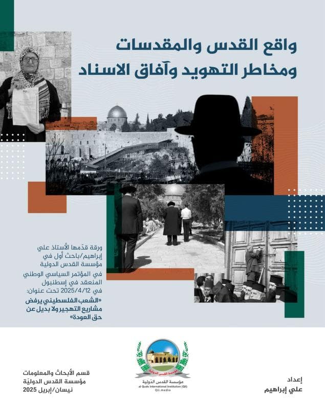 واقع القدس والمقدسات ومخاطر التهويد وآفاق الإسناد